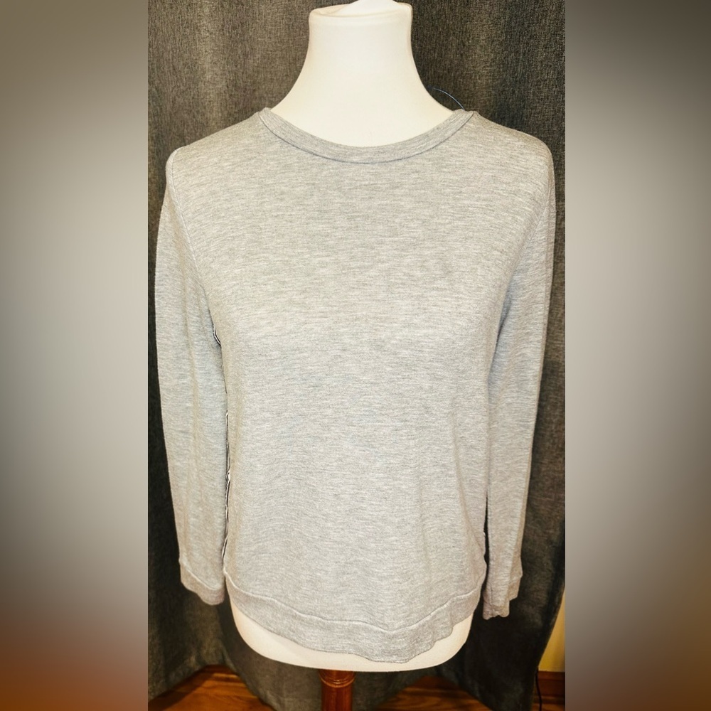 Juicy by Juicy Couture Gray Logo Side Stripe Pullover Sweatshirt Women’s Small